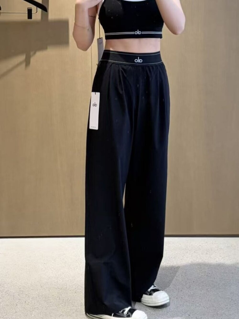 🛍️Alo Yoga Suit Up Trouser Black Regular 30-inch Inner Seam Length